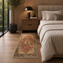 (60 cm x 110 cm (2ft x 3ft 7")- Large Rug/Mat., MAJESTIC- CASHMERE RUG) Large Traditional Rugs Living Room Carpet Door Mat