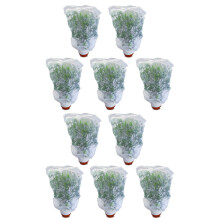 10 Packs of Garden Plant Protection with Rope, Tomato Protective Cover Garden Plant Isolation Bags for Vegetable