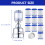 1Set Anti-Spetter Kraanfilter Met Transparante Filterbuis 2