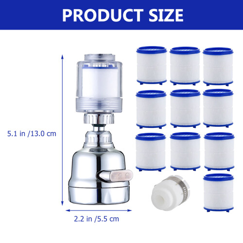 1Set Anti-Spetter Kraanfilter Met Transparante Filterbuis 1