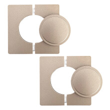 Plastic Air Conditioner Pipe Wall Hole Cover Decorative-Gold