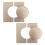 Plastic Air Conditioner Pipe Wall Hole Cover Decorative-Gold 1