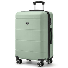 LUGG Jetset 24inch Lightweight Travel Carry On Suitcase, ABS, Water Resistant, Sage Green