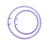 2Pieces Acrylic Spring Hoops For Embroidery Surfaces And-Purple 1