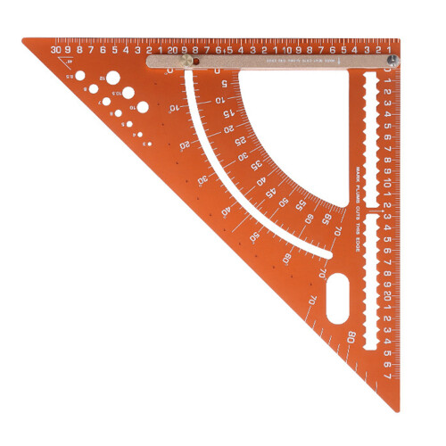 Adjustable Aluminum Triangle Ruler For Angle Measurement-large