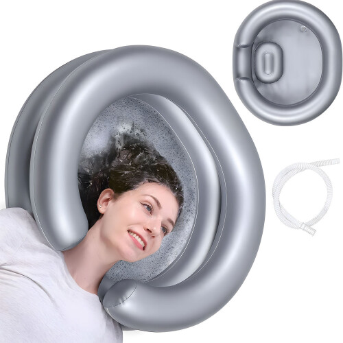 Inflatable Hair Washing Container Portable For Bedridden Senior
