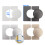 Plastic Air Conditioner Pipe Wall Hole Cover Decorative-Gold 5