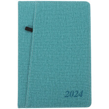 1Tijdmanagement Notebook 2024 Met Beschermende Groene Kaft