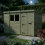10 x 8 Pent Shed Tanalised (Single Door, With Windows) 3