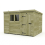 10 x 8 Pent Shed Tanalised (Single Door, With Windows) 2