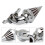 Kegelspitzen-Luftfilter-Einlassfilter für  Dyna Softail Touring Road Glide Elektroplattiert/Roter Filter 3