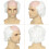 (White) Halloween Bald Man Mask Full Head Costume 7
