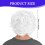 (White) Halloween Bald Man Mask Full Head Costume 8