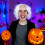 (White) Halloween Bald Man Mask Full Head Costume 10