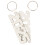 2St Hittebestendige Blank Sleutelhanger DIY Cadeau 1
