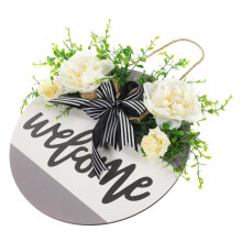 Welkom Bord Voor Voordeur Met Ophangkoord En Decor