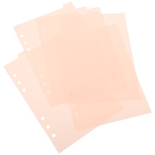 5St Roze PP Binder Dividers Met Tabs Voor 6-Ring Kantoor En School