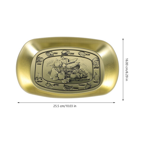 Serving Platter Goud Glitter Tinplate Huis En Catering 1