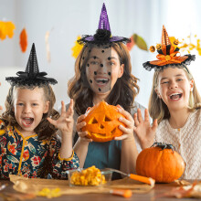 3St Halloween Heksenhoed Haarbanden Voor Vrouwen - Cosplay & Feest