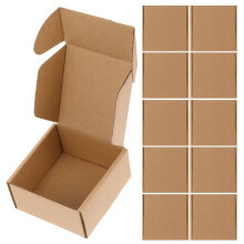 30St Kleine Stevige Cadeauverpakkingen Van Hoogwaardig Papier Khaki