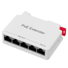 5-Port POE-Verlängerer für Den Außenbereich Wasserdicht 100Mbps Netzwerk- IP55 30W für IP-Kamera Wireless AP Signalverlängerer