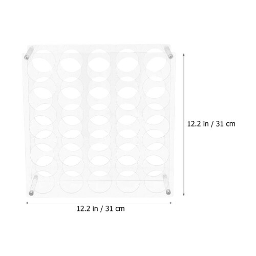 Transparante Acryl Vinylrolhouder Compacte Opslag Organizer 1