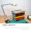 Transparante Acryl Vinylrolhouder Compacte Opslag Organizer 4