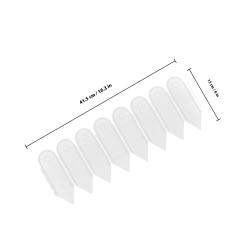 5St Plastic Tuinafscheiding Sierlijke Border Voor Bloembed 1