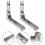 1Set Rvs Uitschuifbare Muurrek Vouwbare Keuken Organizer 7