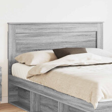 vidaXL Headboard with Headboard Grey Sonoma 140 cm Engineered Wood