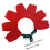 1Rode Bloemhoofdband Voor , Feestelijk Haaraccessoire 2