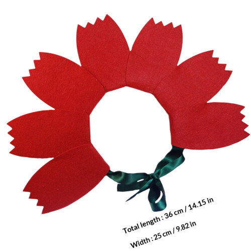 1Rode Bloemhoofdband Voor , Feestelijk Haaraccessoire 1