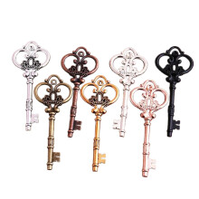 Ensemble de 20 breloques en forme de clé squelette vintage, style antique, en bronze et laiton, pour la création de bijoux et pendentif