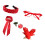 Ensemble d'accessoires de Costumes-Ensemble rouge de 5 pièces 1
