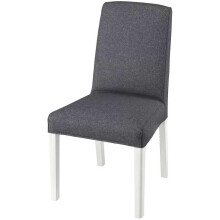 IKEA BERGMUND Chair-white/Gunnared medium grey