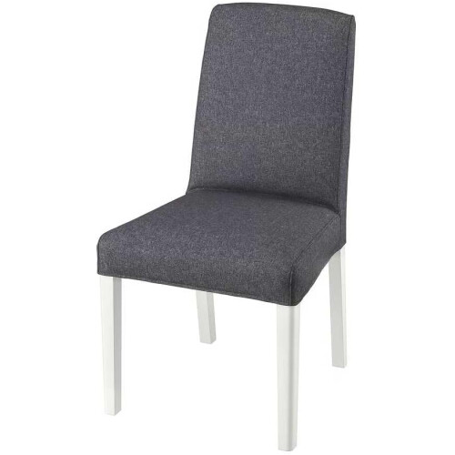 IKEA BERGMUND Chair-white/Gunnared medium grey