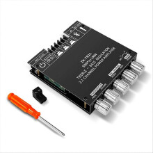 Carte d'amplificateur numérique pour caisson de basses Bluetooth 5.0 ZK-TB21, TPA3116D2, 50 W x 2 + 100 W, 2.1 canaux audio.