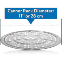 Support à conserves en acier inoxydable (2 pièces) compatible avec l'autocuiseur Presto de 28 cm (11 pouces)