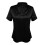 Damen-Kurzarmshirt, Pullover mit V-Ausschnitt,-Schwarz S 5