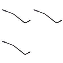 3pcs 6mm Metal Tremolo Arm Whammy Bar with Tip for Electric Guitar Strat Stratocaster (Black)