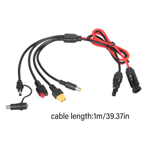 1M Solarpanel-Adapterkabel mit 5 Anschlüssen XT60-Buchse DC7909 2