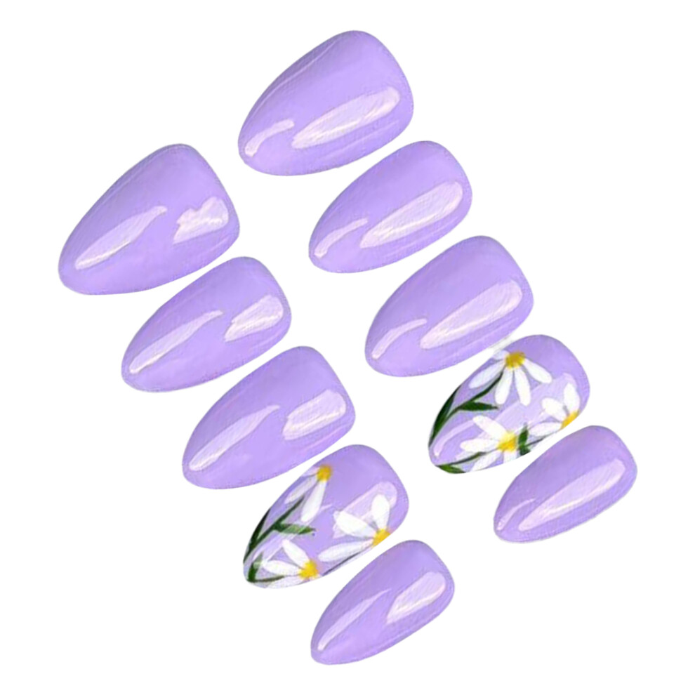 Dcph-Clothing (Xs) Glossy Mauve Fake Nails - Odorless & Comfortable