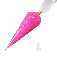 Glitter Cream Glues 50g Flexible Permanent Craft Epoxy-Rose red