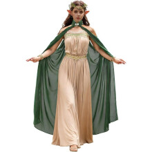 Trendiger übergroßer Chiffon-Poncho mit Ausschnitt-Design,-Grün
