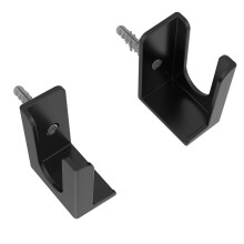 4Pack Power Strip Holder Wall Mount, Punch-Free Socket Holder for Under Desk, TV Cabinet, Adhesive or Screws Fixed