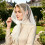 Graceful 140cm Long Meshes Veil Durability Soft Polyester-Black 10