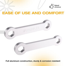 2 in 1 DRAIN PLUG & SHELL NUT Hand Wrenches for Pool Filter Cartridge Assembly