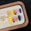 (XS) 10PCS Flower False Nails - Yellow Blue, Durable DIY 9