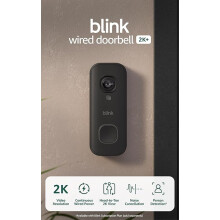 Blink Wired Doorbell 2K+ (newest gen) Head-to-Toe 2K video doorbell | Continuous hardwired power | IP65 | Pair with Alexa