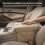 Universal Car Armrest Pad w/Storage, Non-Slip Fabric 4
